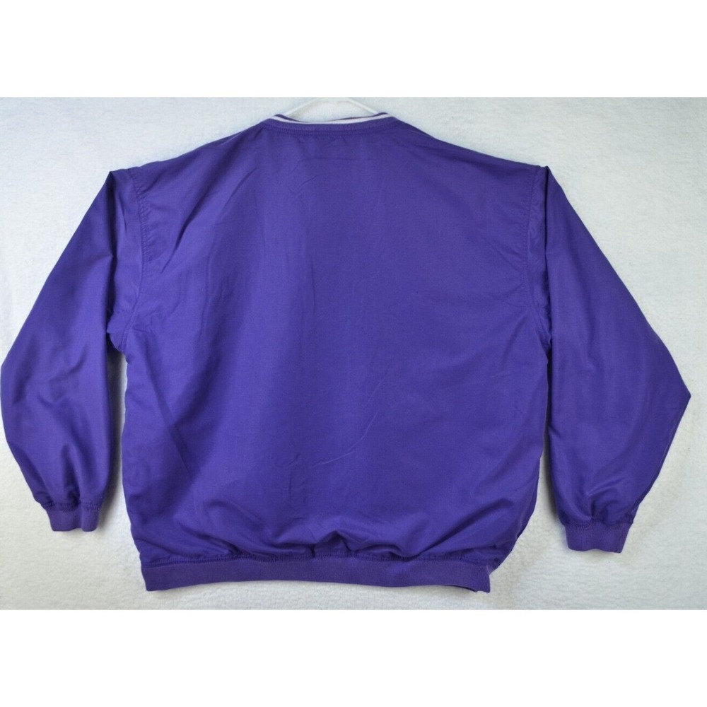 Northwestern Wildcats Jacket Mens XL Purple Pullover Wind Breaker Pockets - Picture 10 of 12